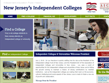 Tablet Screenshot of njcolleges.org